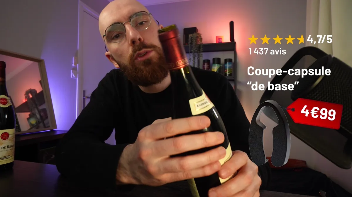 Coupe-capsule basique premier prix utilisé pendant notre test