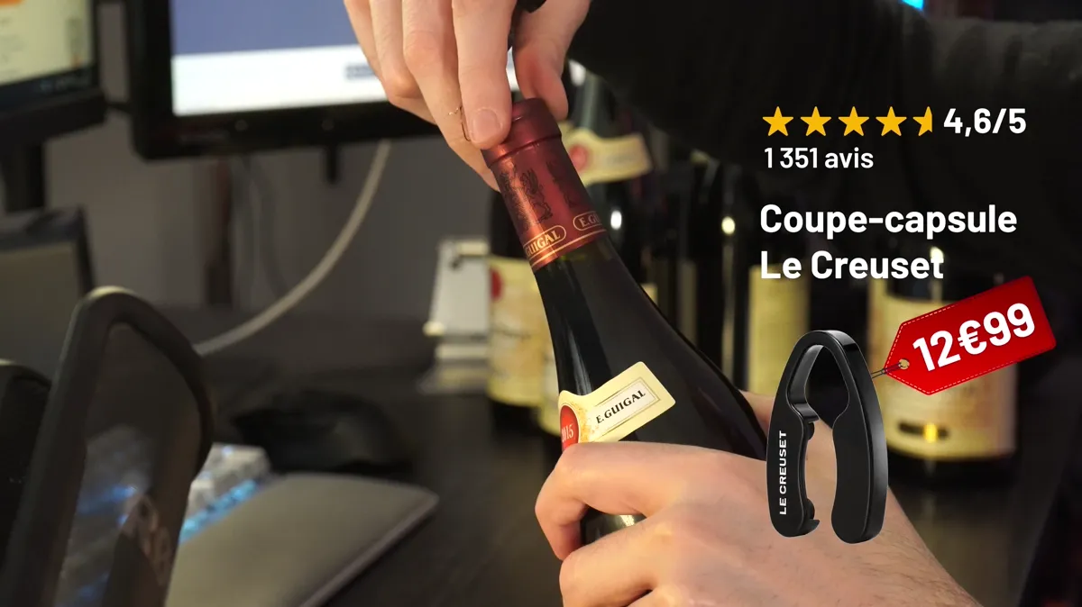 Coupe-capsule Le Creuset utilisé pendant notre test