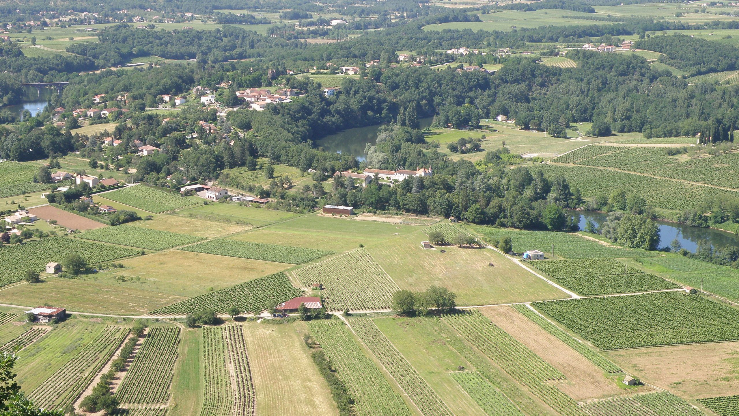 Vignoble de Cahors, village de Douelle, Lot