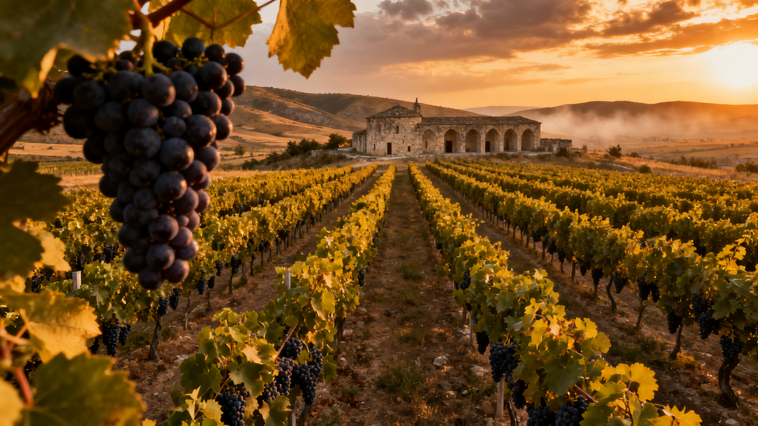Vignobles de Tikveš, Macédoine du Nord — Vranec et paysage viticole balkanique