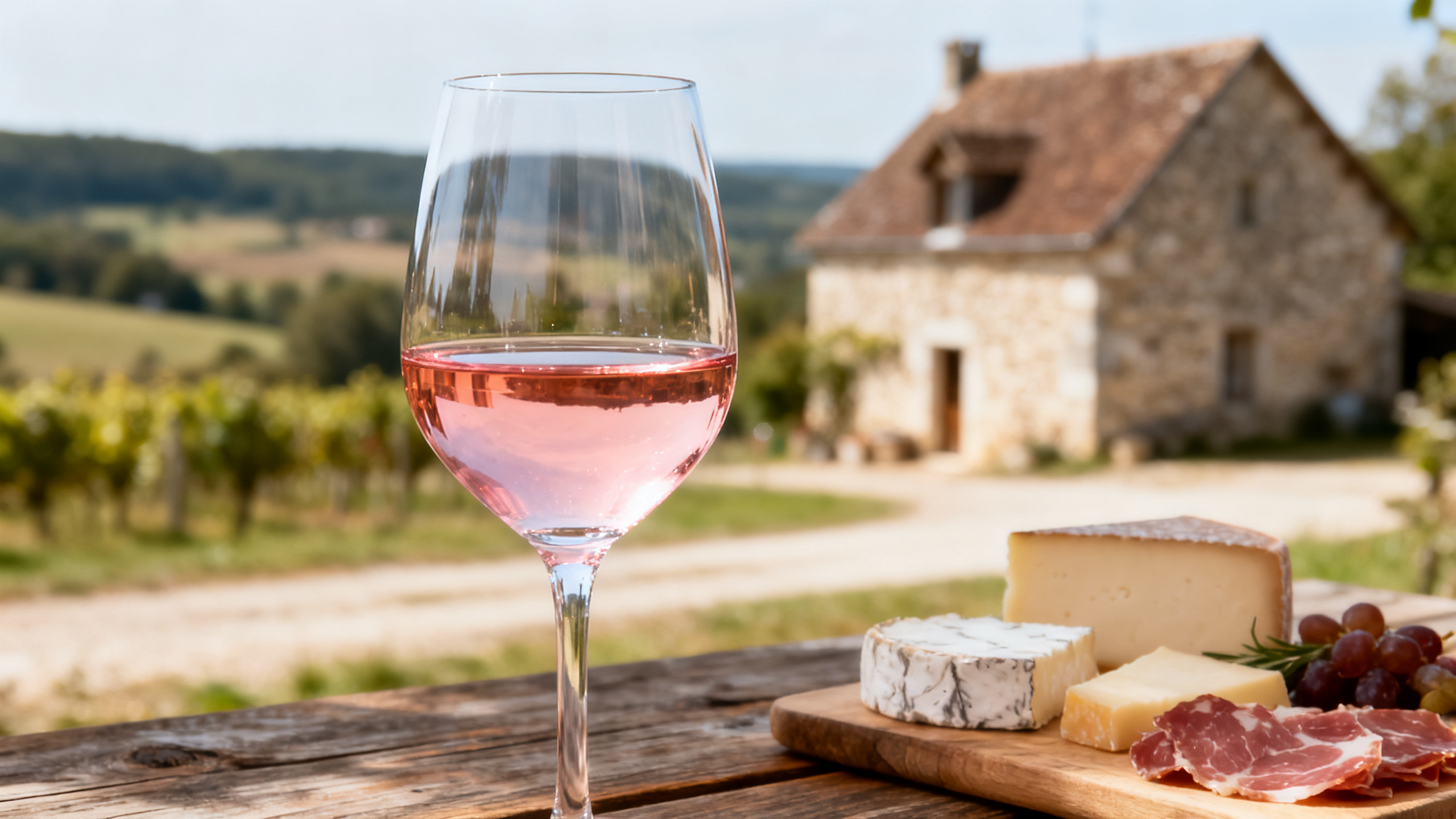 Vignoble de Pupillin dans le Jura, berceau du Poulsard