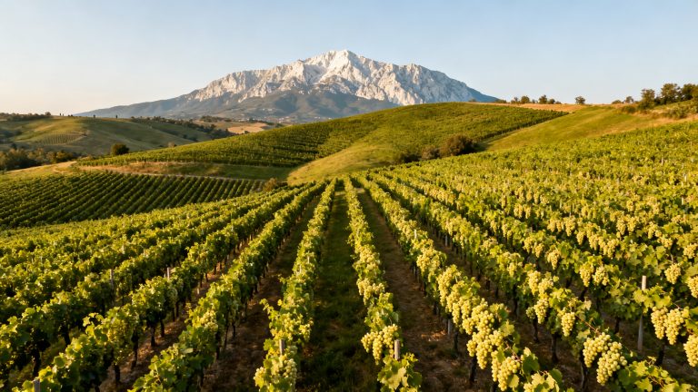 Trebbiano / Ugni Blanc : guide complet du cépage (Abruzzo, Cognac) Vignobles de Trebbiano dans les Abruzzes, Italie