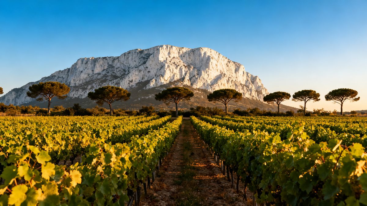 Côtes de Provence — vignoble avec la Sainte-Victoire