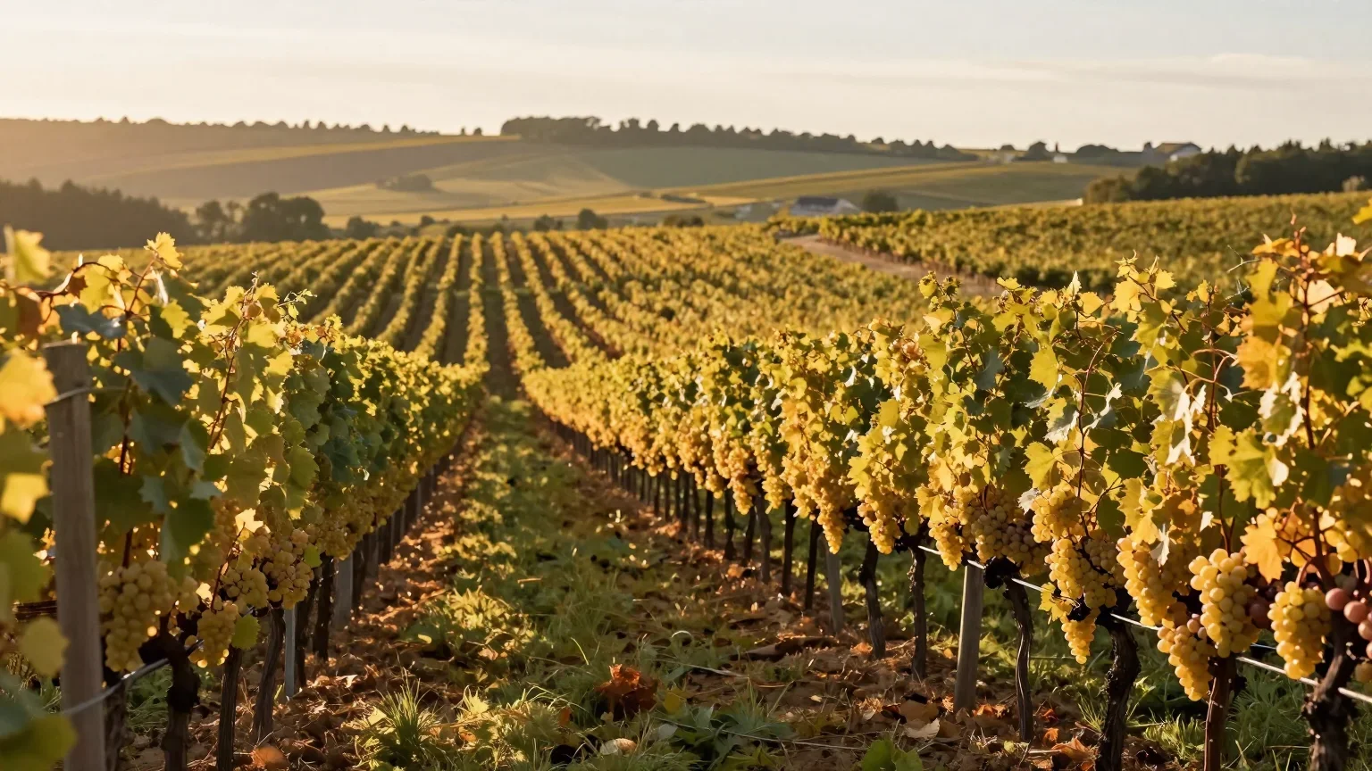 Vignes en Champagne en août 2026 avant les vendanges