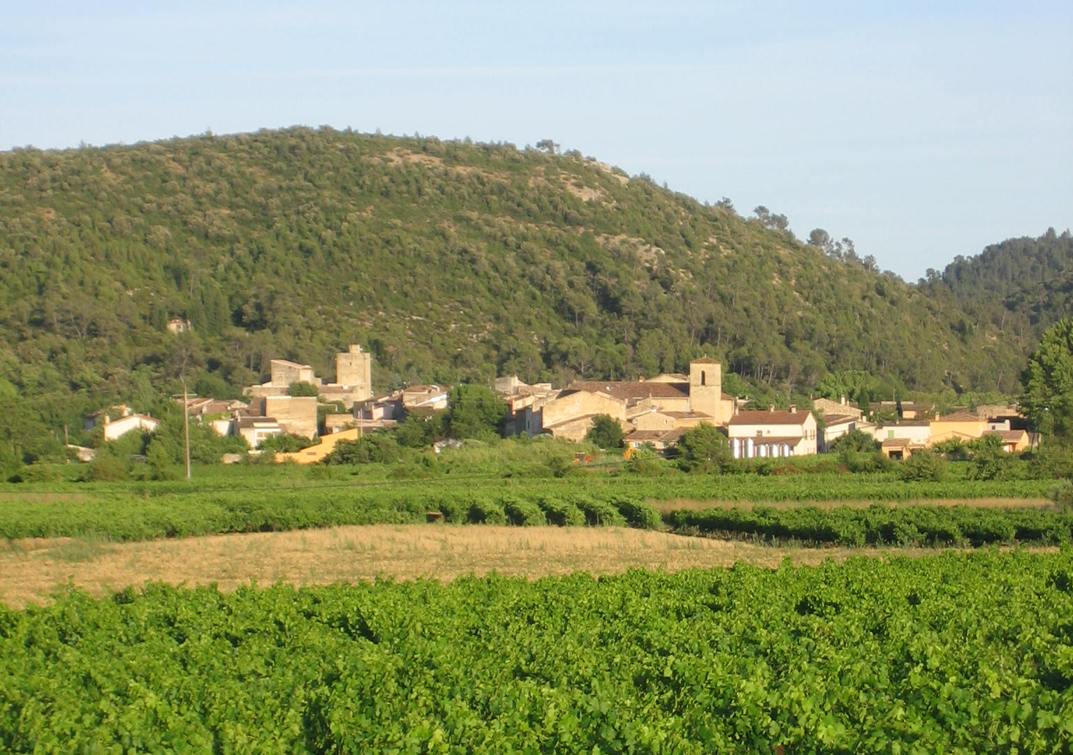 Village de Correns dans le Var, commune viticole au coeur de la Provence