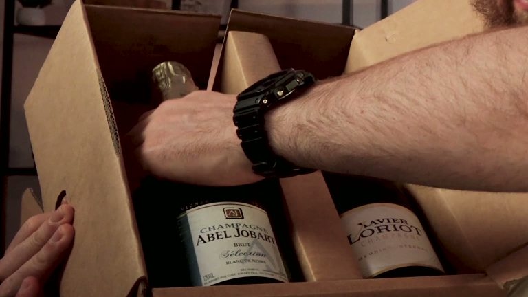 La Belle Bulle avis : test de la box champagne Bouteilles Abel Jobart et Xavier Loriot dans la box champagne La Belle Bulle