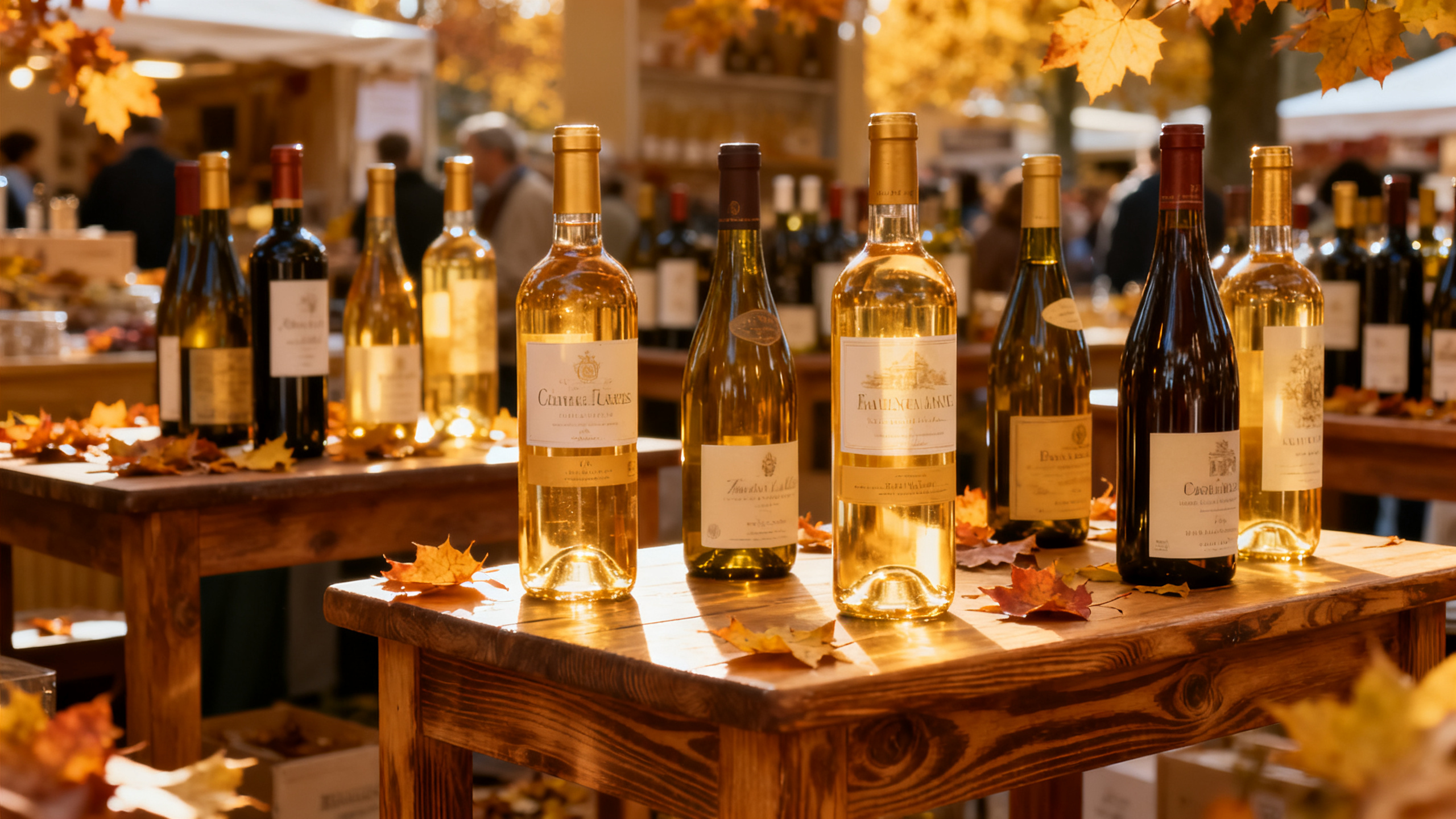 étals de la foire aux vins Lidl automne 2026 avec bouteilles de vin français