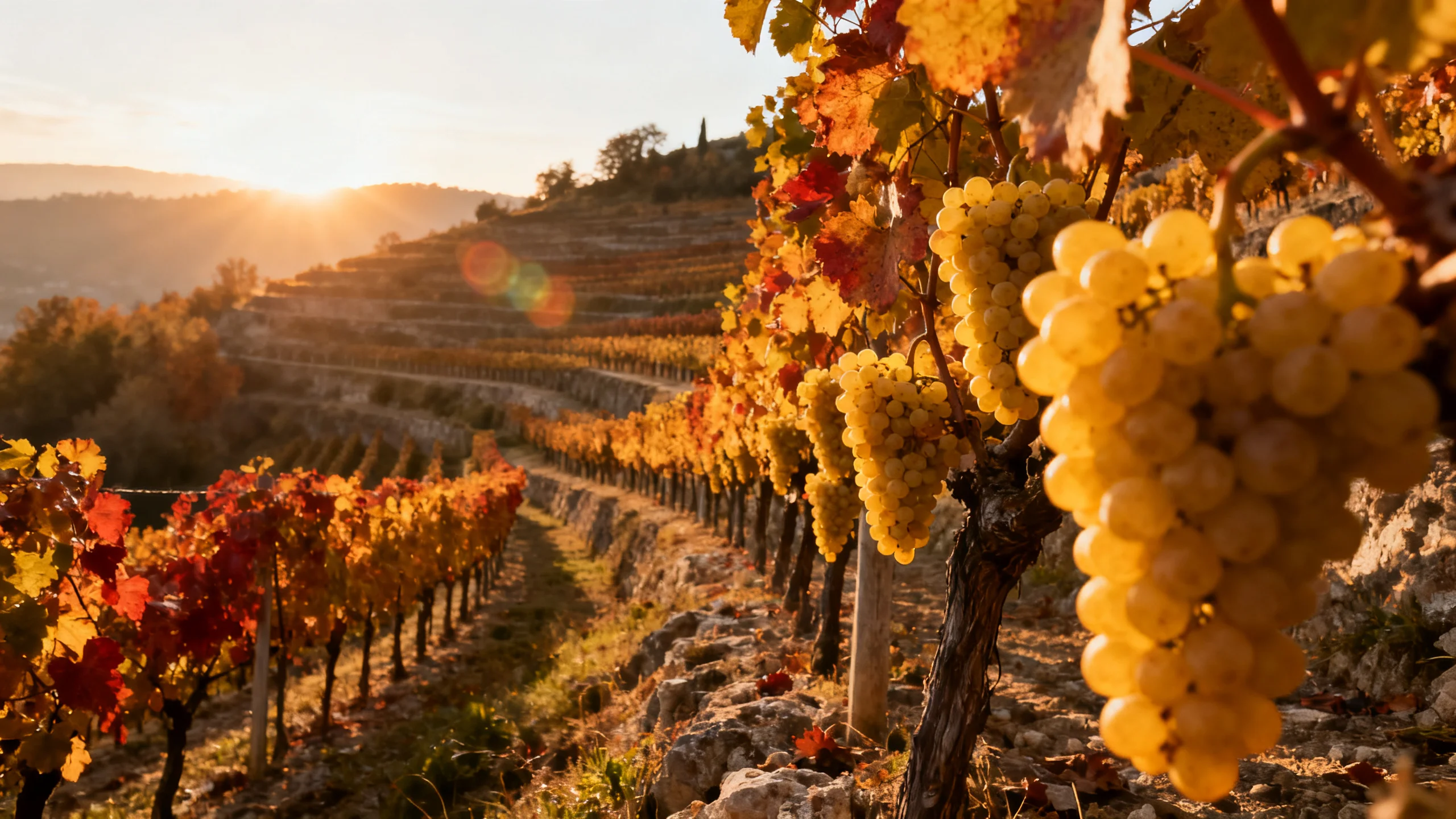 Vignoble du Collio DOC sur les collines de ponca, Frioul-Vénétie Julienne, Italie