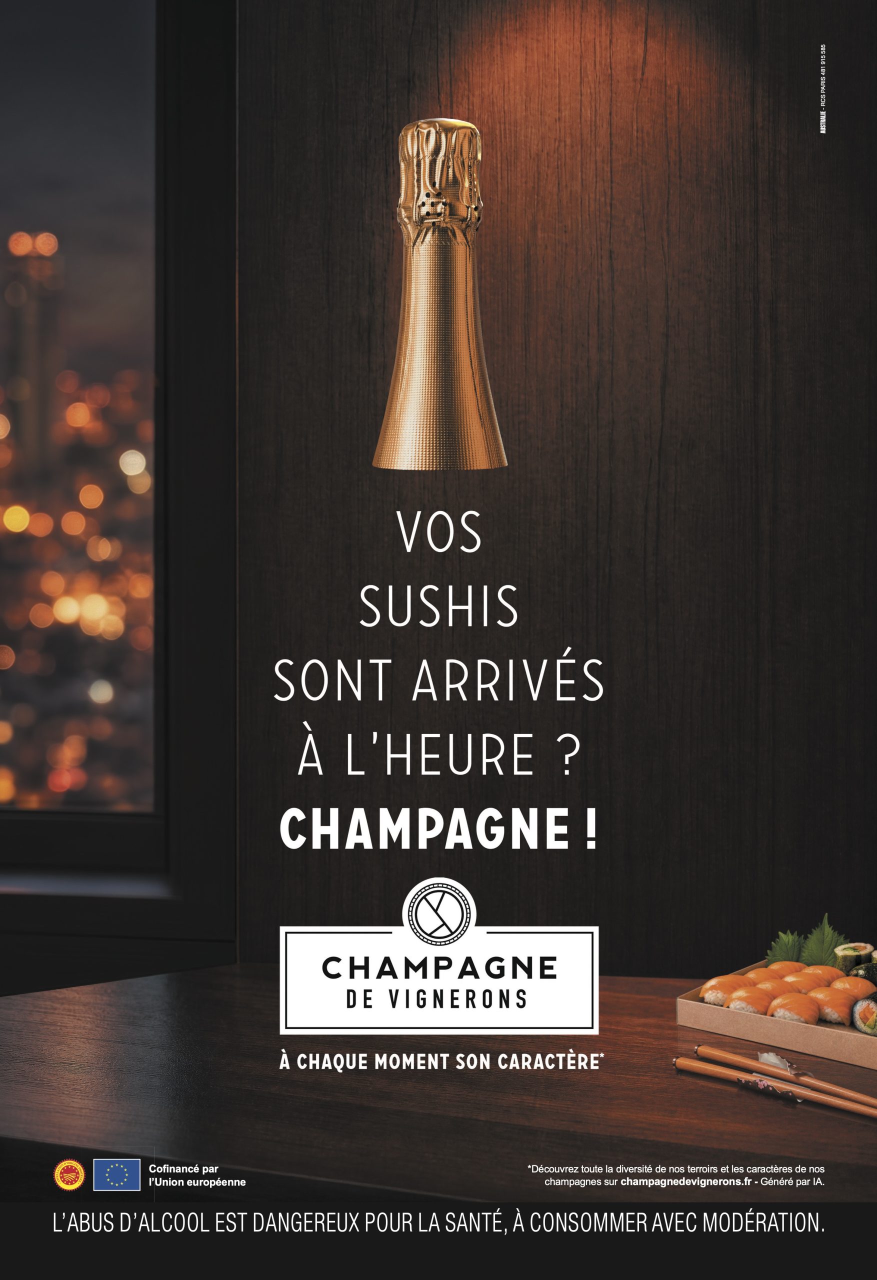 Affiche Champagne de Vignerons 2026 : réussir des makis maison