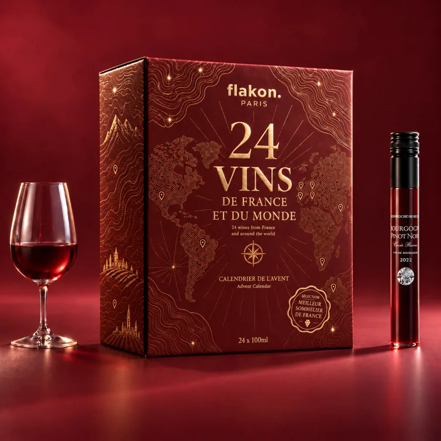 Calendrier de l'Avent Flakon 24 vins de France et du monde