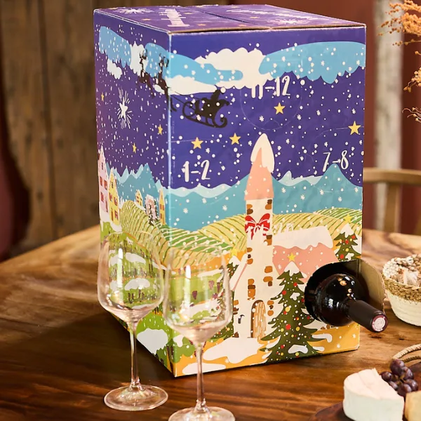 Calendrier de l'Avent du vin de La Boîte du Fromager, 12 bouteilles