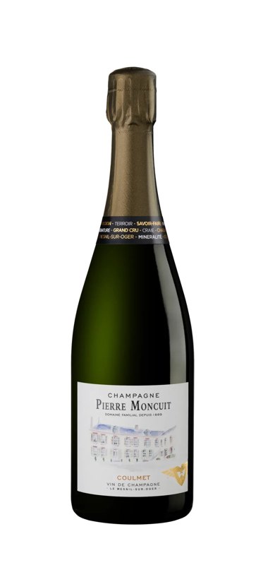 Bouteille de Champagne Pierre Moncuit, Hugues de Coulmet Blanc de Blancs