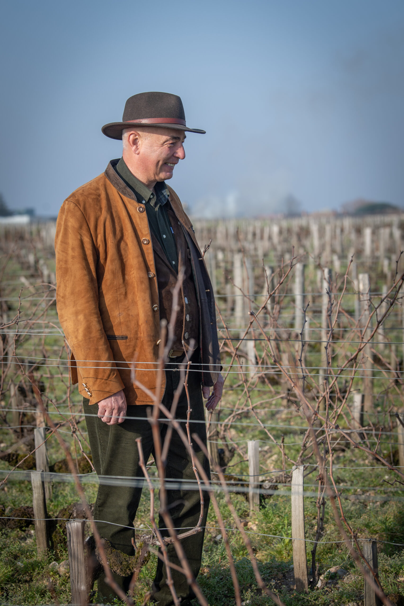 Bruno-Eugène Borie dans les vignes de Ducru-Beaucaillou
