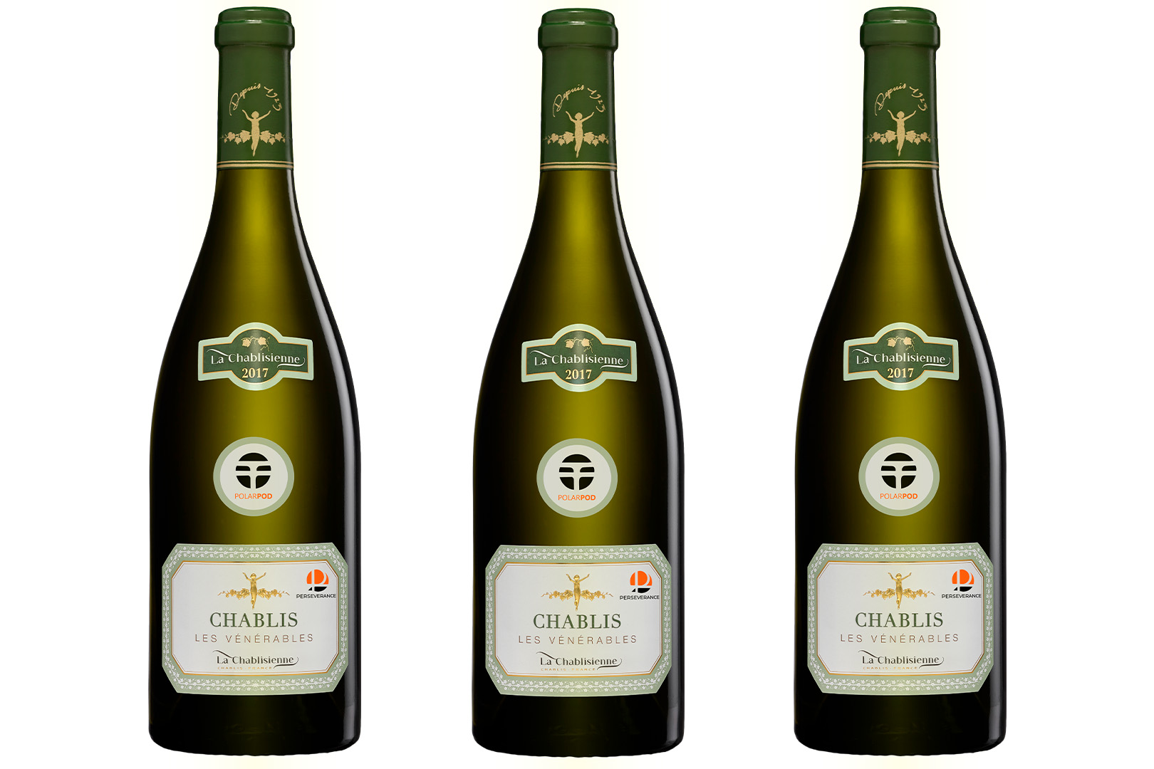 Six magnums réels de Chablis Les Vénérables 2017 de La Chablisienne proposés à la vente Persévérance