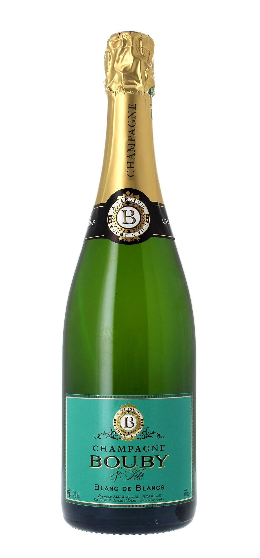Bouteille Champagne Bouby & fils - Blanc de Blancs - AOP Champagne - Blanc